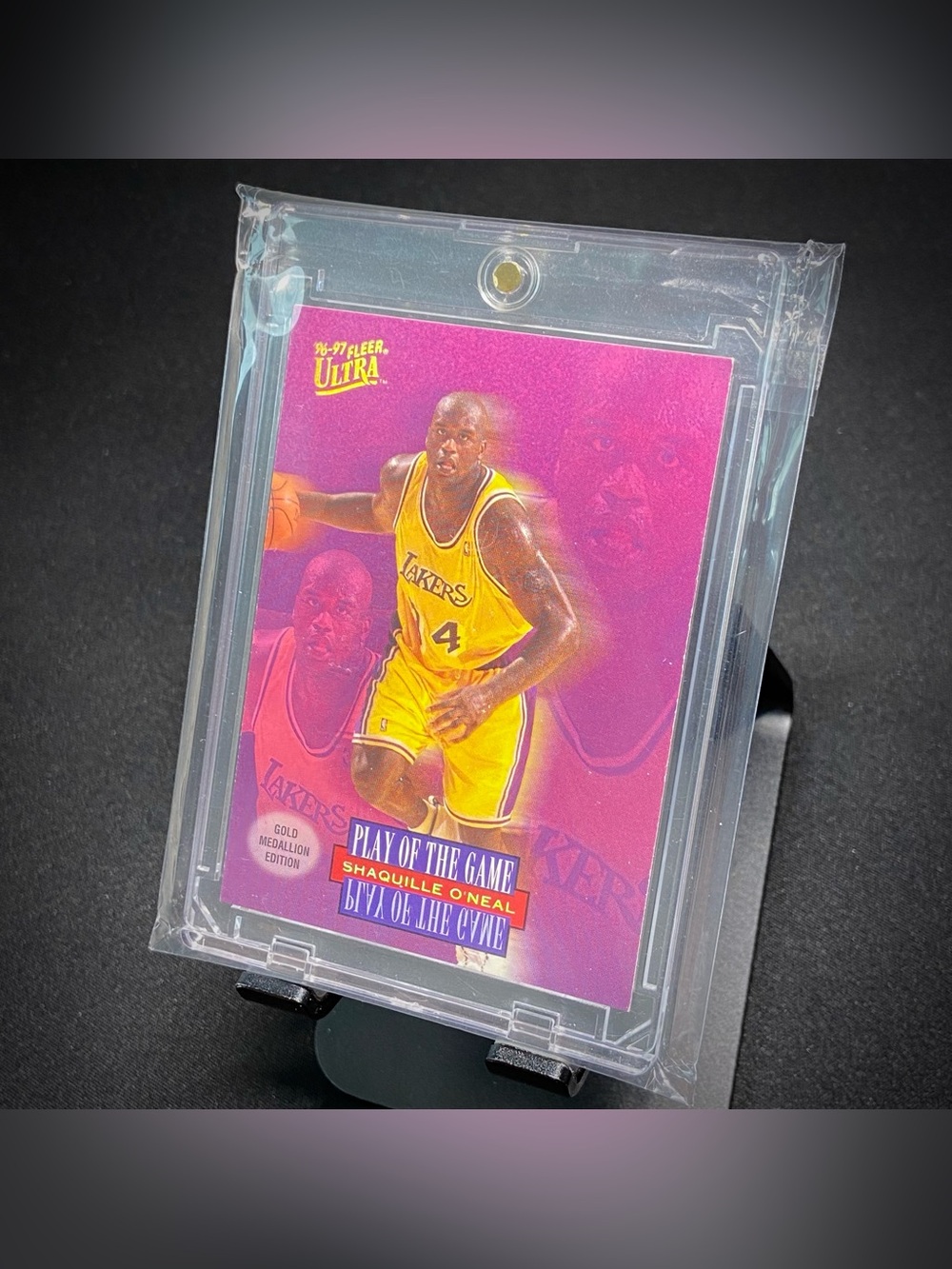 VINTAGE 1997 Fleer Ultra Gold Medallion Edition Shaquille O’neal Lakers Card